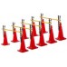 Ladder Hurdles Set of 5 Height 52 cm Red